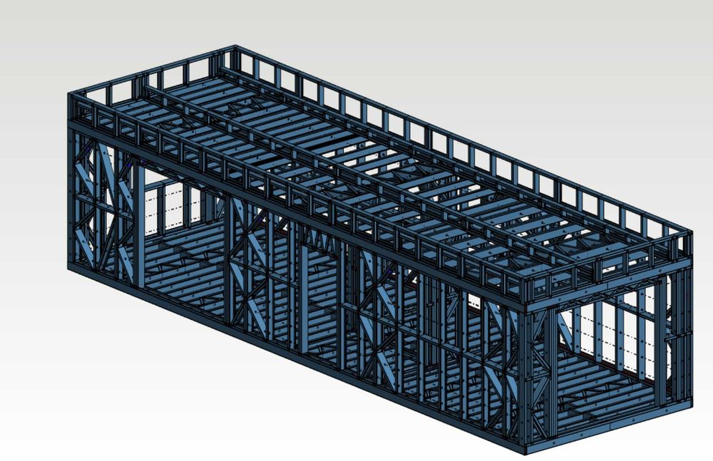 Módulo 4X12,8 Metros (51.00m2) LSF