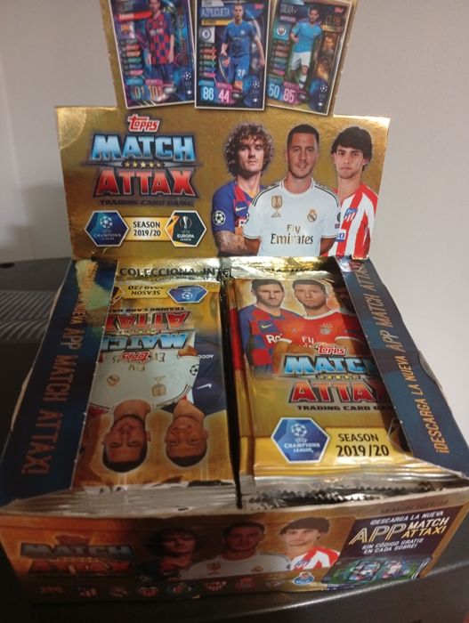 caixa cartas tops match attax Champions e Europa league 2019-20