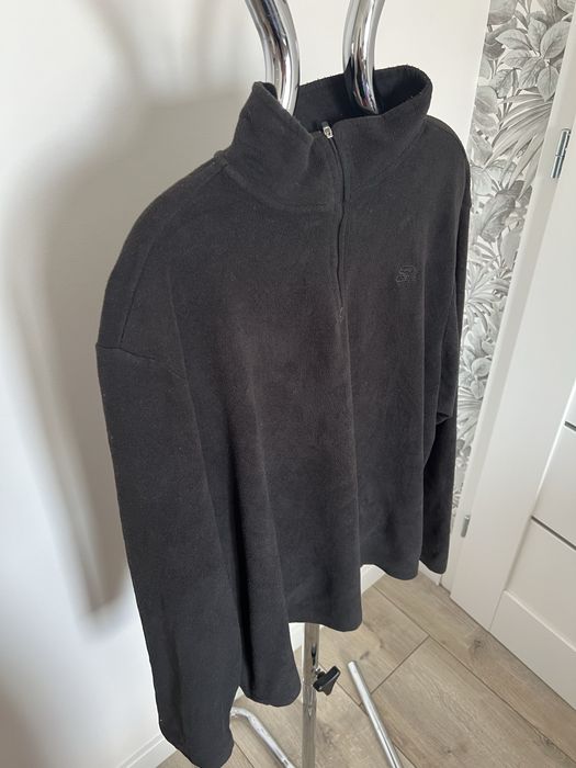 Starter bluza polarowa L czarna half zip vintage unisex