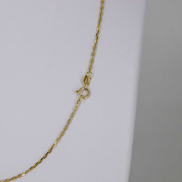 Złoty łańcuszek 585 2,08g 45cm Ankier diamentowany Nowy WYSYŁKA GRATIS