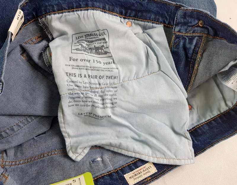 Jeansy Levi's 511 męskie Slim Big&Tall nowe Levisy oryg. duże -W44/L34