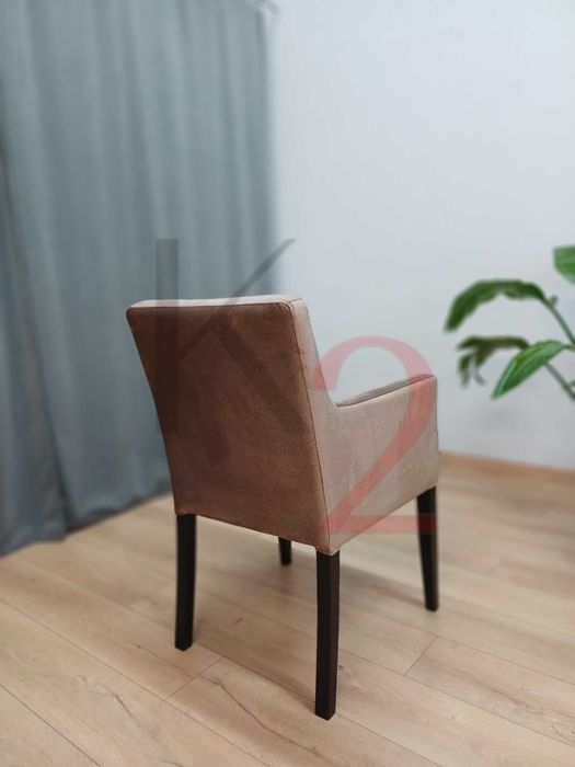 Krzesło DREWNIANE do jadalni, krzesła DĘBOWE tapicerowane, zmywalne