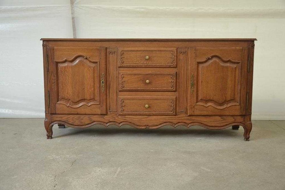 komoda ludwikowska dębowa bufet 180 cm.