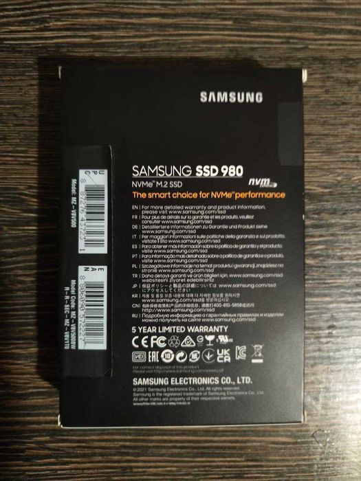 Ssd nvme m2 Samsung 980 500 gb