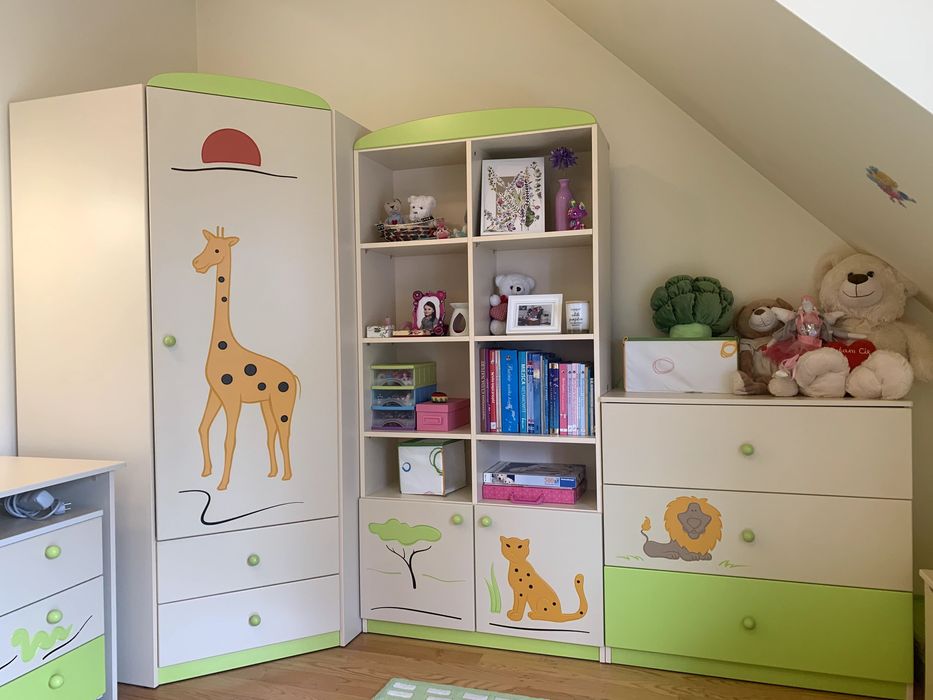 Sprzedam zestaw mebli dziecięcych - Meblik- kolekcja Sawanna -stan bdb