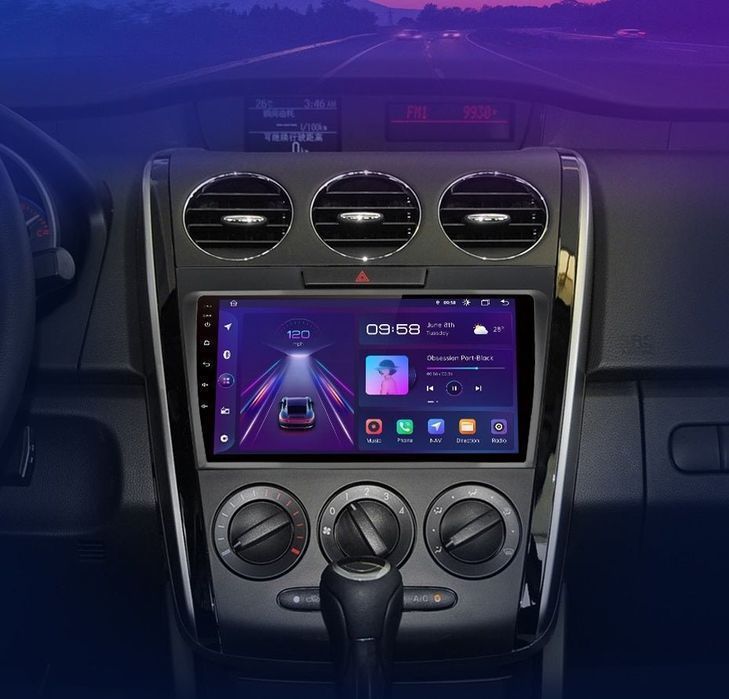 Mazda CX-7 2008-2015 – Radio Android 15 9" CarPlay Android Auto 2GB/32GB GPS Nawigacja Stacja Multimedialna WiFi Bluetooth PL