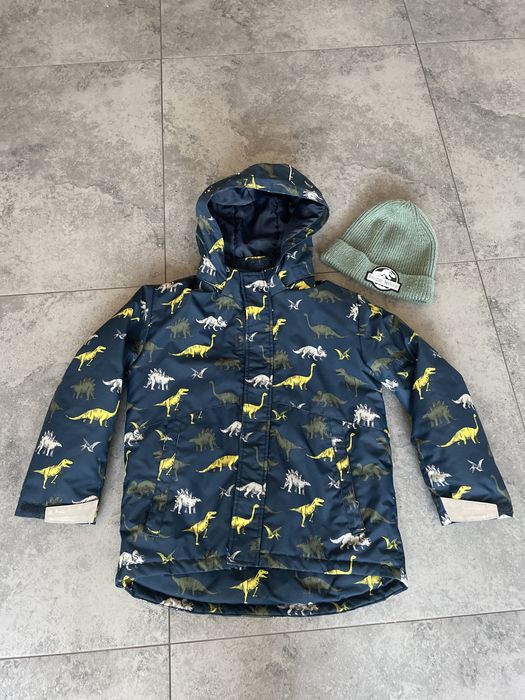 Orginalna kurtka zimowa chlopieca rozm 134-140 plus czapka