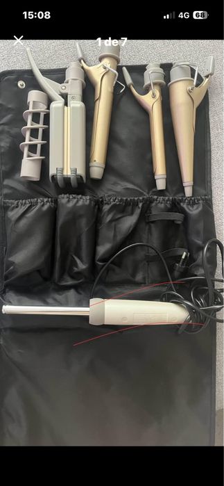 Secador de cabelo philips, conjunto em bolsa de 9 pecas