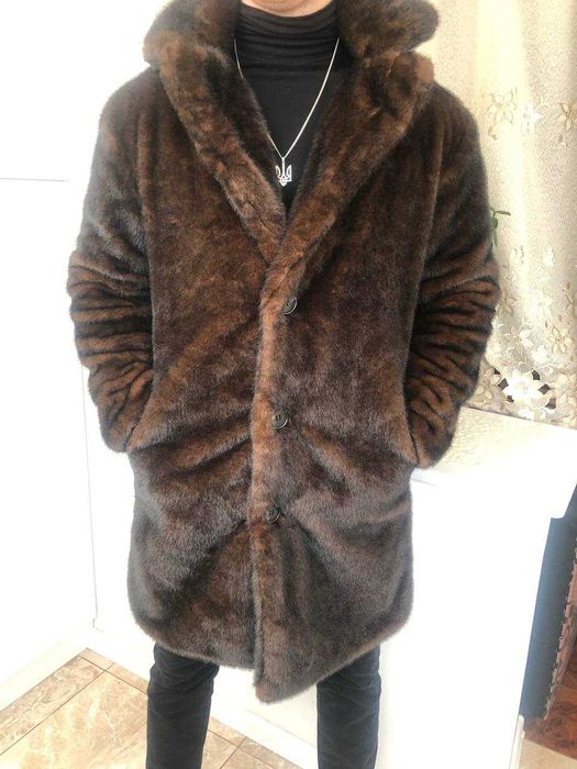 Шуба мужская, женская шуба норковая норка искусственная длинная НОВАЯ!