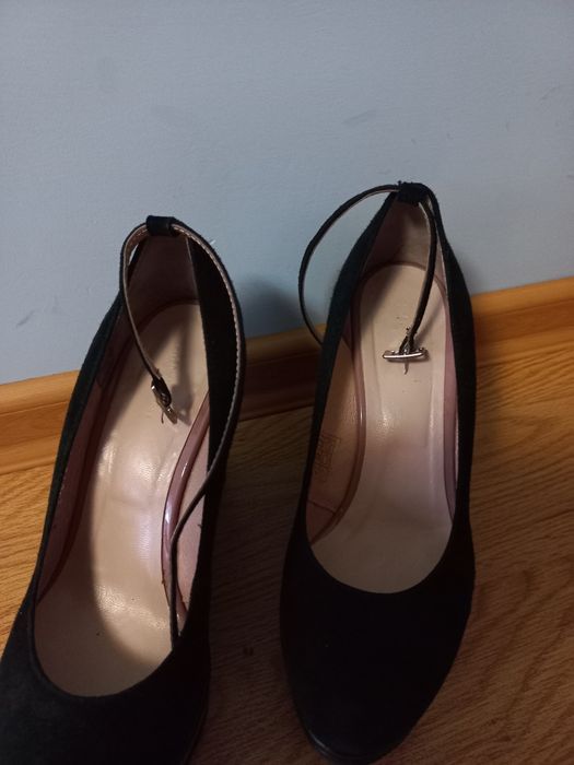 Туфлі на танкетці, туфлі замшові, шкіряні, PM Paola Martani