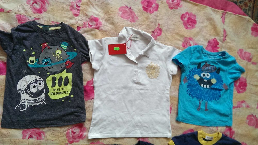 5 футболок (1 новая с биркой) + шапочка FILA на мальчика- цена за всё!