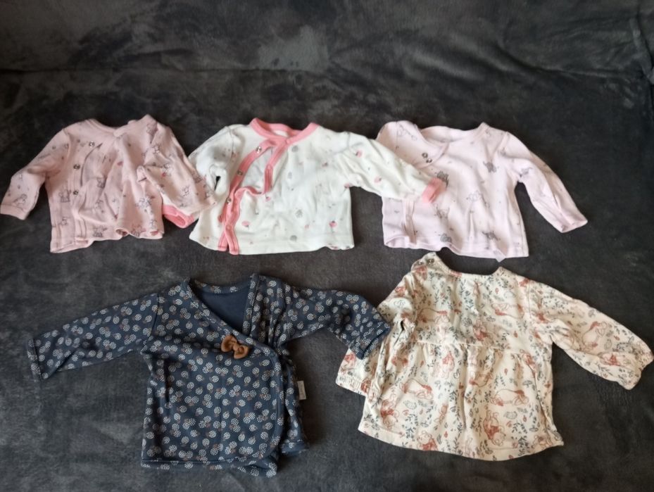 Paczka ubranek dla dziewczynki rozmiar 56