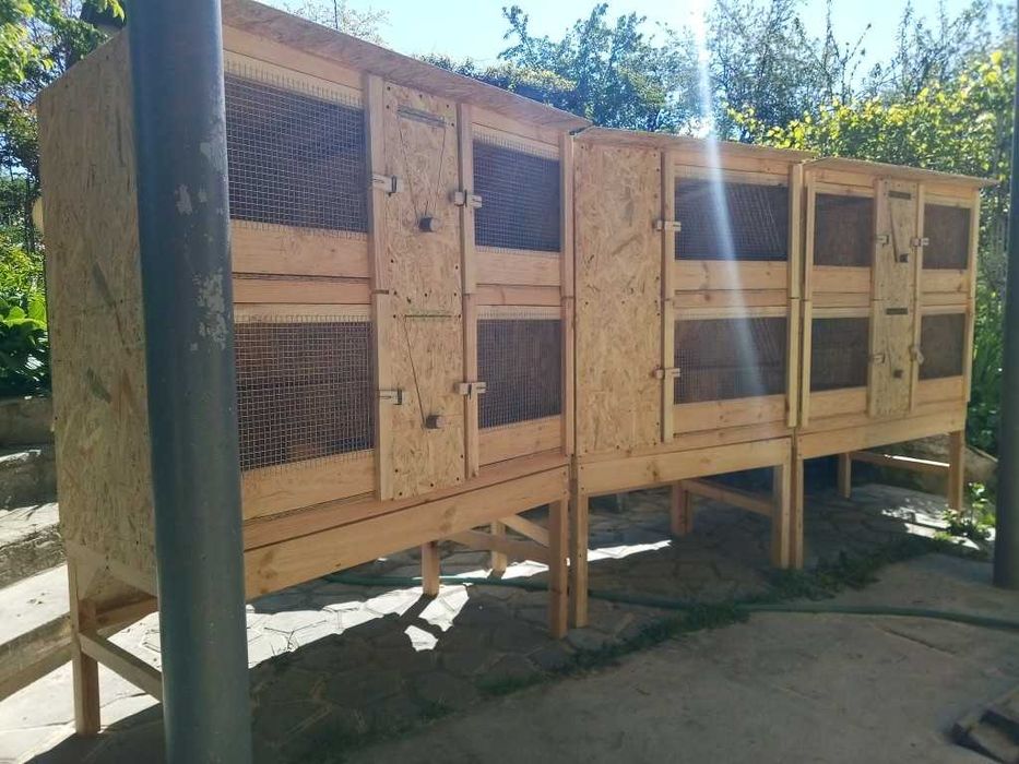 Клетка для кроликов, кролеферма, ШЭД, мини-шэд, шед для кроликов