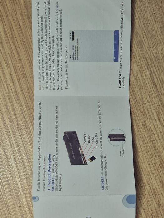 Camera escondida botão wifi