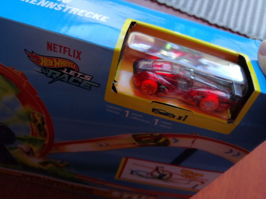 Hot Wheels Reto Tubina pista para carros, criança
