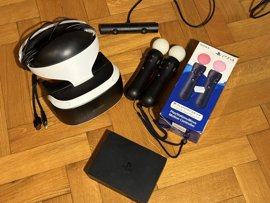 PS VR 2 Zestaw - PlayStation 4 5 Kamerka, Gogle, Move (różdzki)