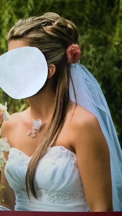 Suknia Ślubna Falbana roz 34-36 kolor biały