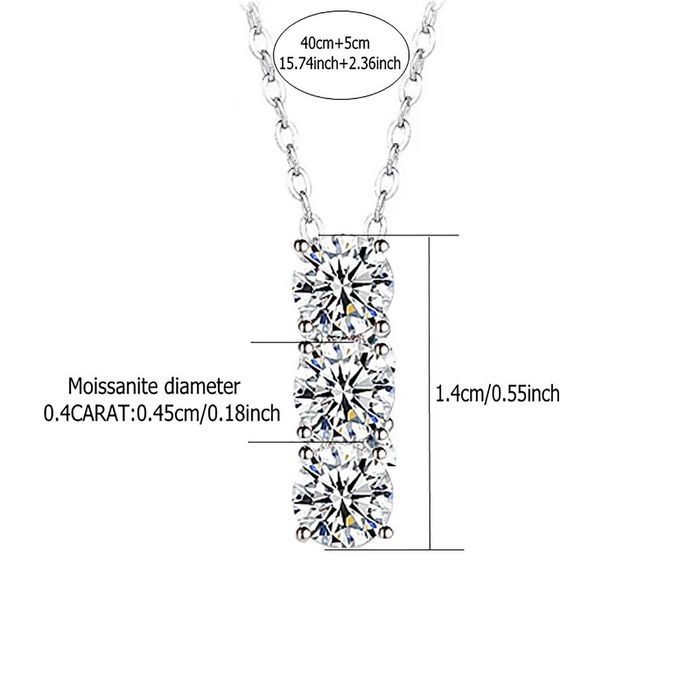 Муассаниты 4.5 мм Кулон з муасанітами. Кулон на ланцюжку+сертификат