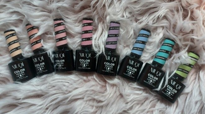 2 lakiery do paznokci firmy Niuqi z serii pastele