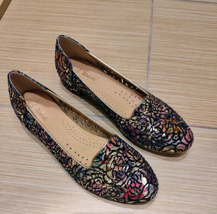 Baleriny ze skóry nowe rozmiar 38