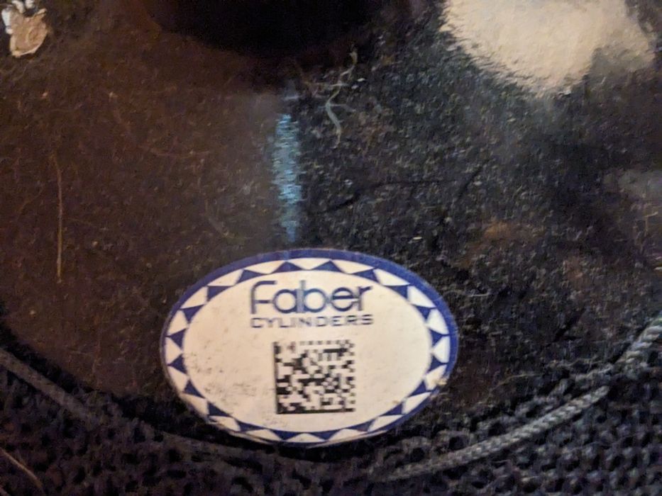 Баллон для дайвинга Faber 15Л, 232 BAR, подставка, сетка, сертификат