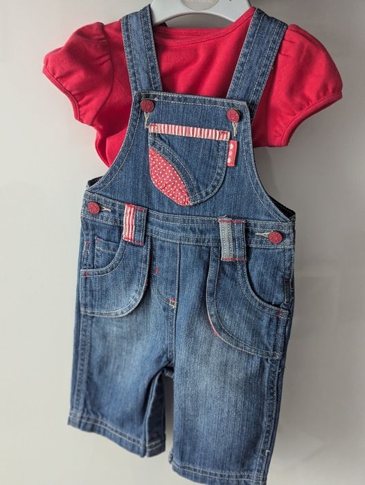 Zestaw spodenki bluzeczka niemowlęce 50-62 cm