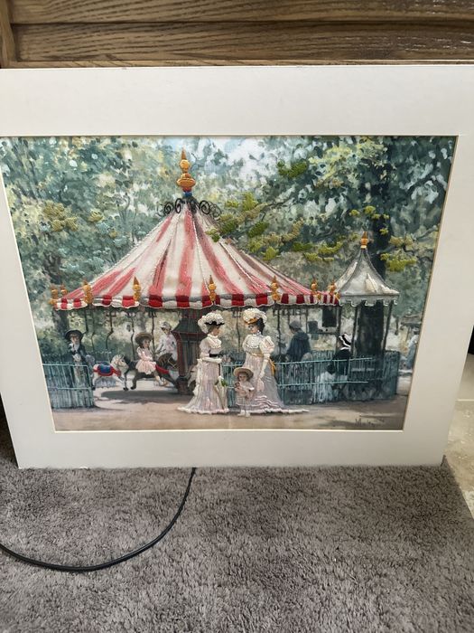 Obraz wyszywany bez ramy