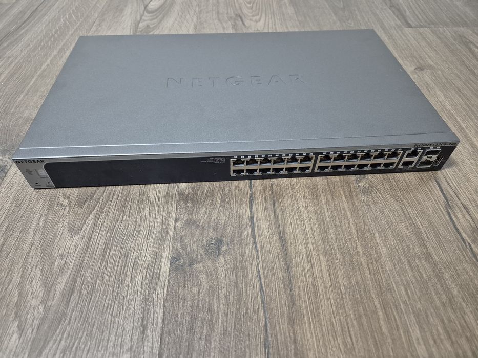 Свитч L2 Netgear S3300-28X ProSAFE 24-Port Gigabit Stackable Smart Switch with 4 10G uplinks (GS728TX)