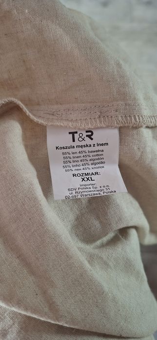OKAZJA!!!Męska Koszula Lniana Tom Rose