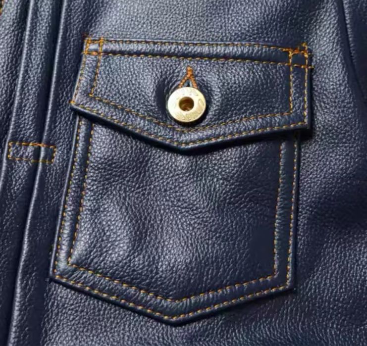 Męska kurtka skórzana klasyczna vintage skóra naturalna prosta