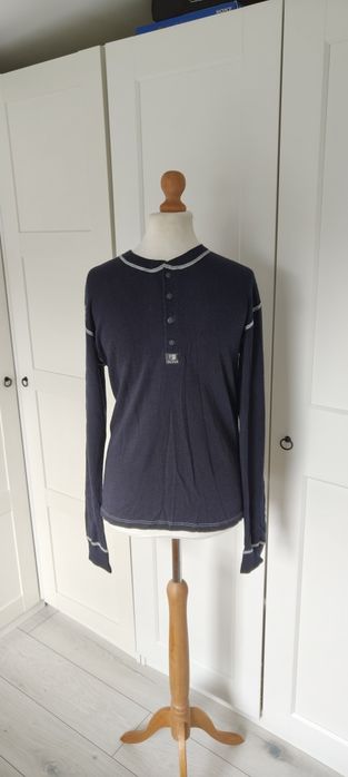 Koszulka bluzka męska termiczna termoaktywna Janus longsleeve rozmiar S/M wełna Merino 100% czarna