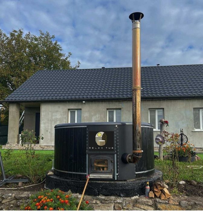 Чан на дровах. СПА купіль. Купіль з підігрівом.