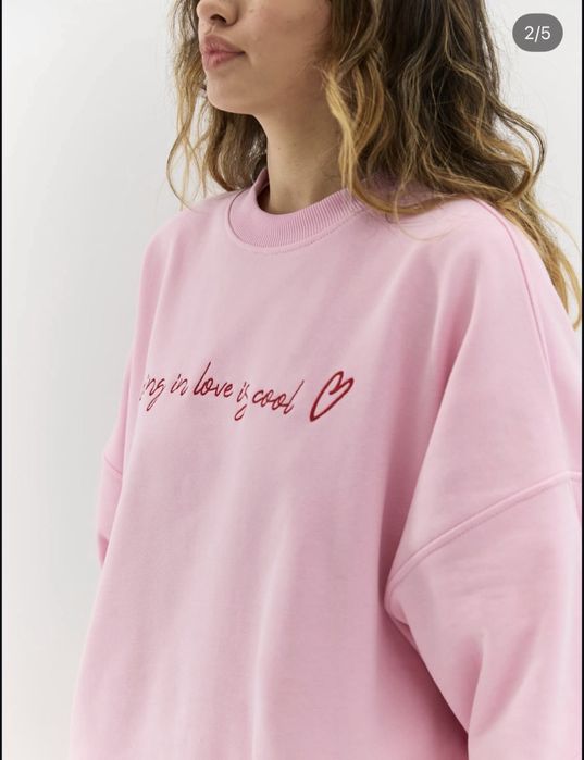 Реглан світшот свитшот рожевий кофта оверсайз розовая