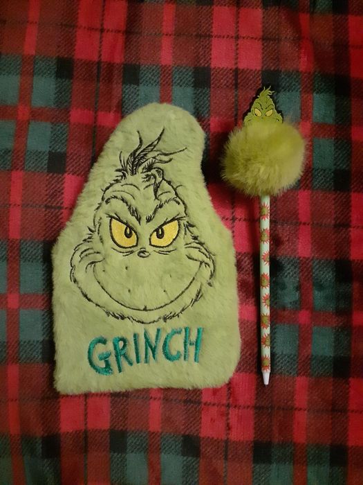 Zestaw dla dziecka grinch dlugopis i notes 2x
