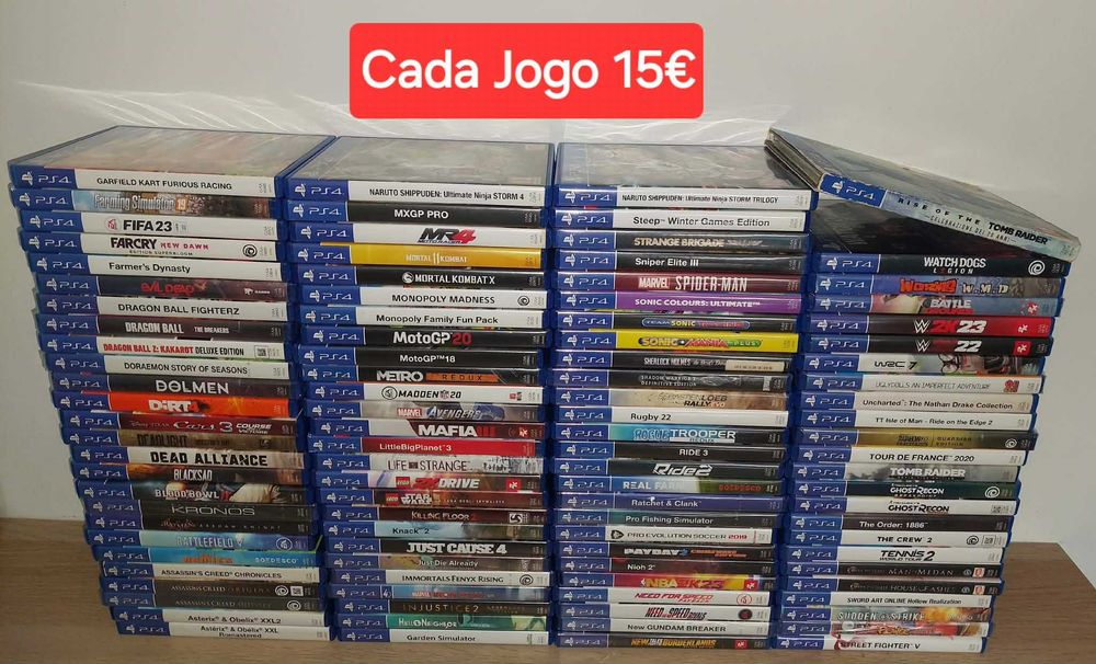 Jogos Ps4 Originais Novos & Usados (Cada 15€)