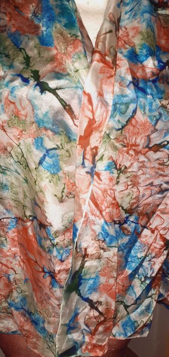 Chusta szal jedwabny