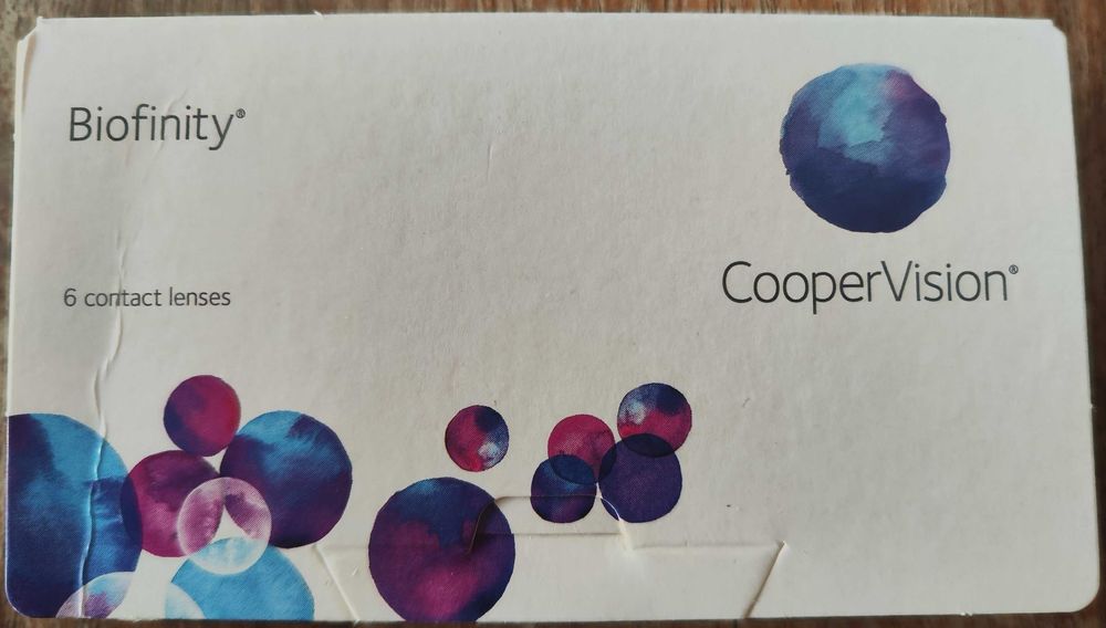 Soczewki Biofinity -5,75, opakowanie 6 sztuk, data 2029-10-31