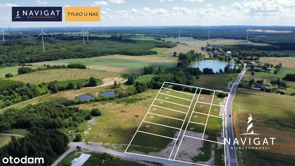 Piękne działki blisko lasu i jeziora