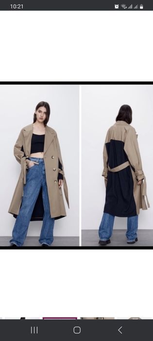 Стильний тренч ,плащ ZARA