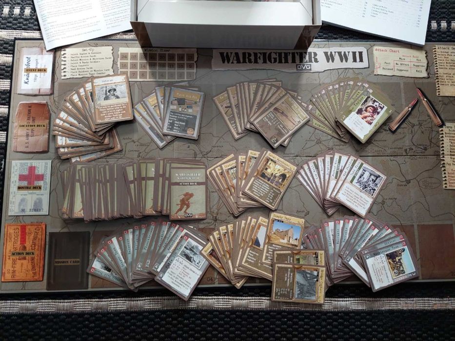 Warfighter The WWII Europe Tactical Combat Card Game 2nd Edition - gra