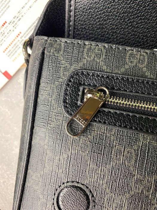 Сумка Gucci GG Ophidia Leather Shoulder Bag чоловіча сіра нова мужская серая новая
