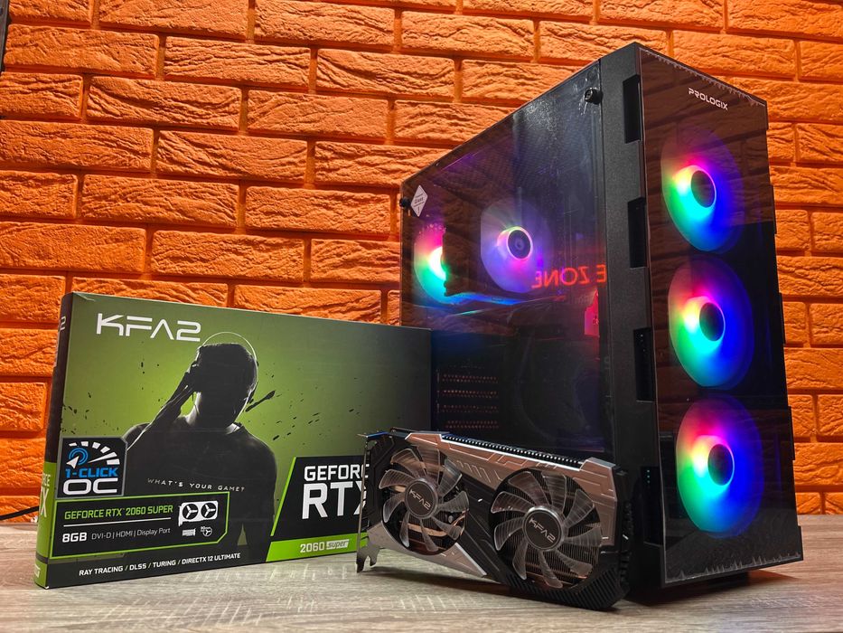 Ігровий ПК, Ryzen 5 8400F, 16 DDR4, 512 M2, 600W, RTX 2060 Super NEW