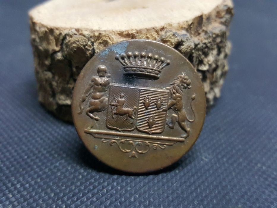 2 botões em latão para colecionador