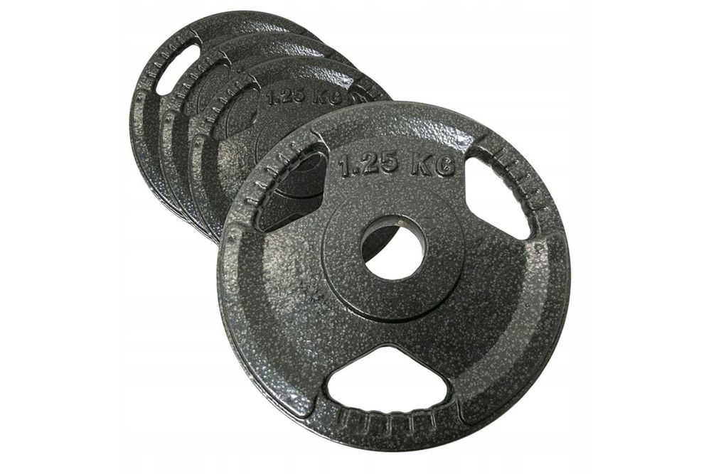 OBCIĄŻENIE ŻELIWNE TALERZ 4x1,25kg CH kierownica 28mm zestaw 5Kg