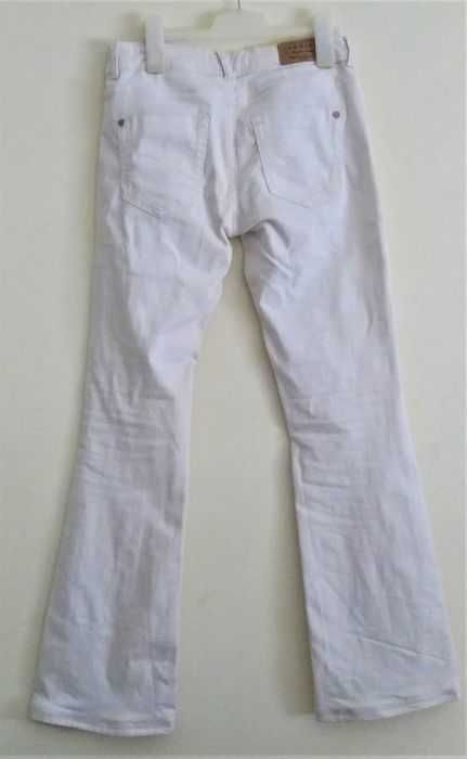Calça de ganga bootcut branca C&A