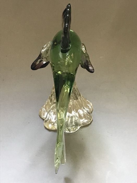 Szkło dekoracyjne figurka ryba Murano (?)