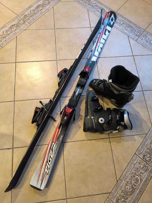 Narty volki z butami damskimi