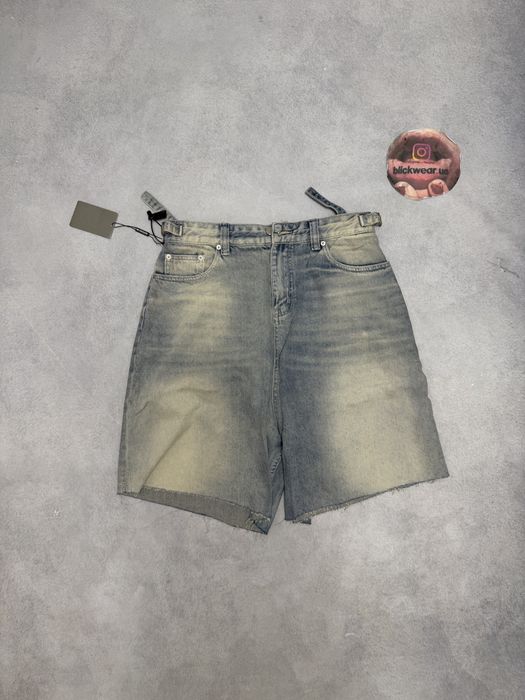 шорты Balenciaga Blue jeans shorts голубые polar jaded london vetement
