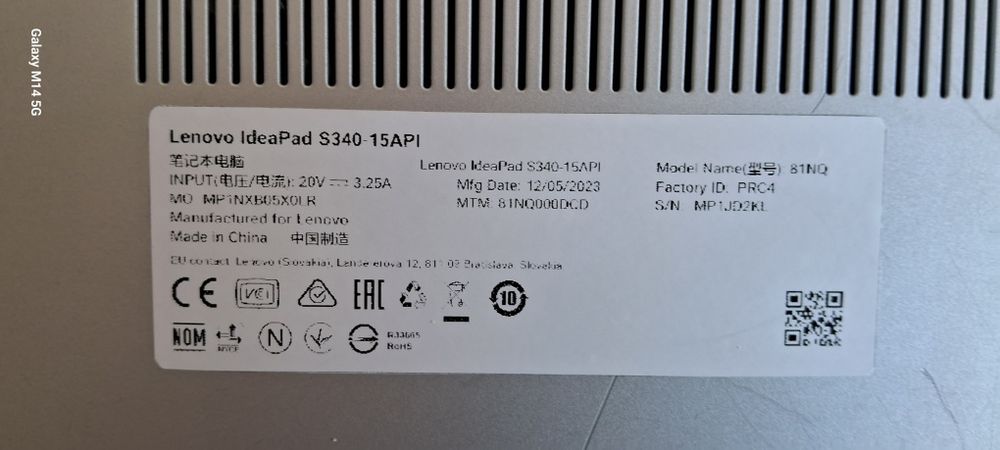 Ноутбук Lenovo IdeaPad S340-15API Ryzen 5 3500U 12GB 256SSD 500HDD Vega 8 Full HD