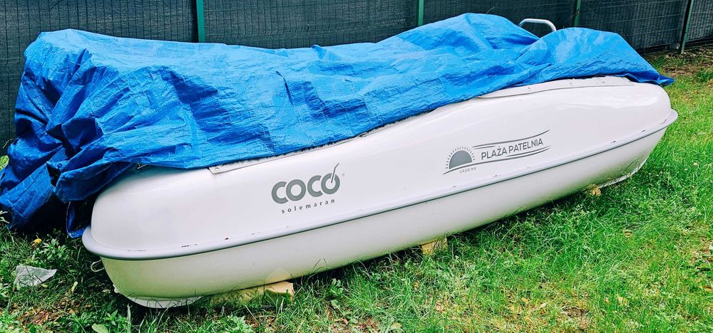 Katamaran Solemaran Coco, rower wodny, platforma pływająca
